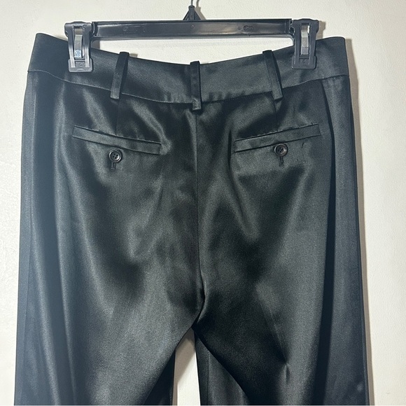 Ann Taylor Black Flat Front Dress Pants Size 4P Officecore - Picture 5 of 7